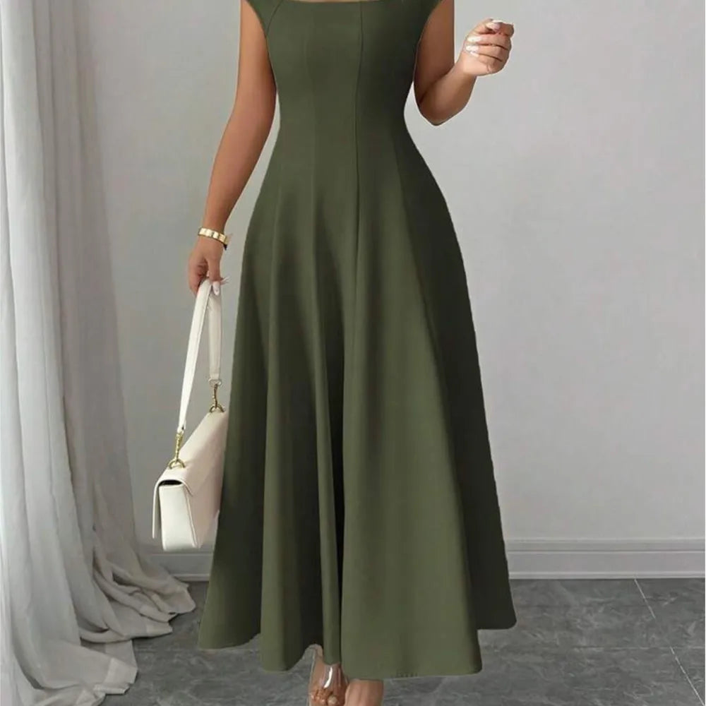 The Eleanor Wrap Midi Dress | A-Line Wrap Midi Dress