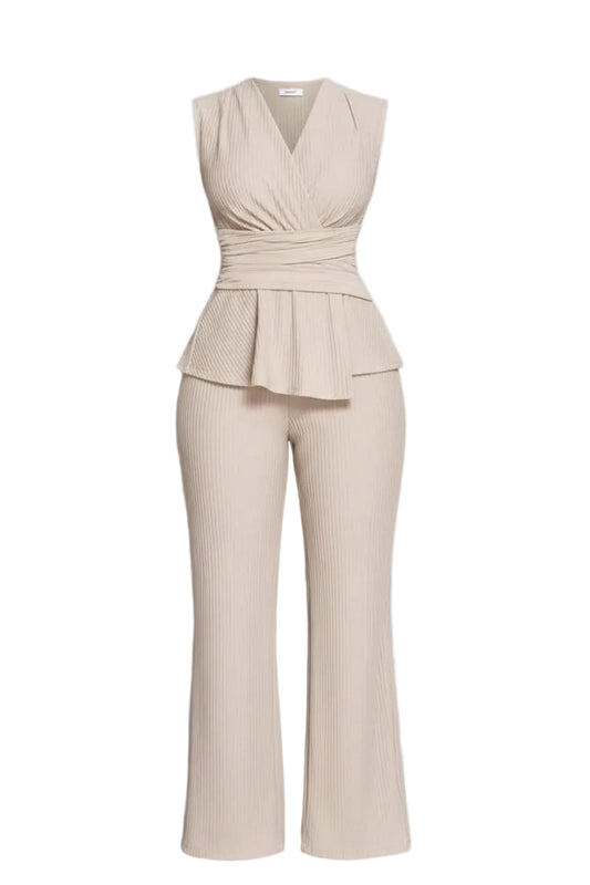 The Colette Vest Set | Sleeveless Vest & Wide-Leg Trousers