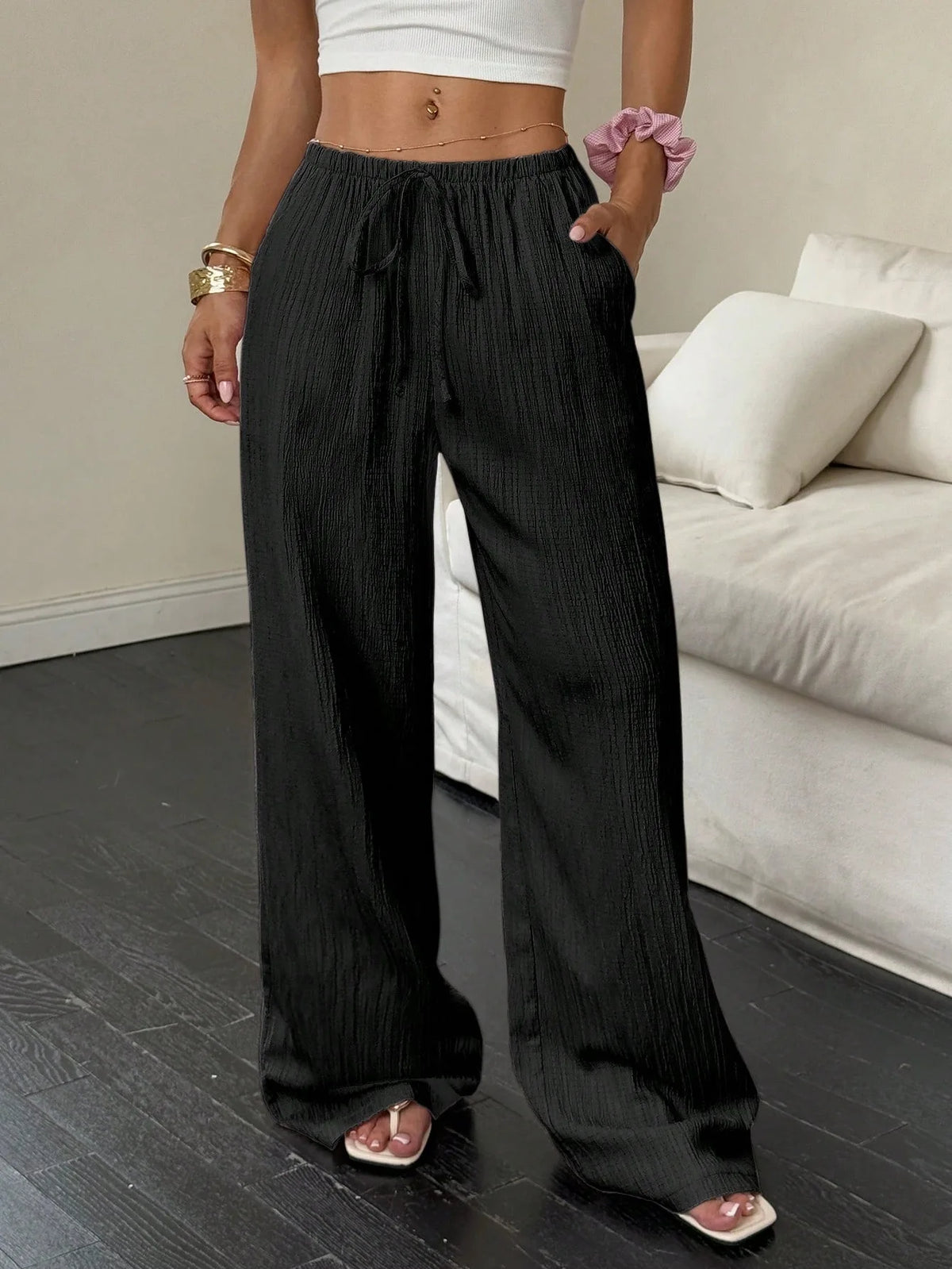 The Harper Trousers | High-Waisted Wide Leg Trousers