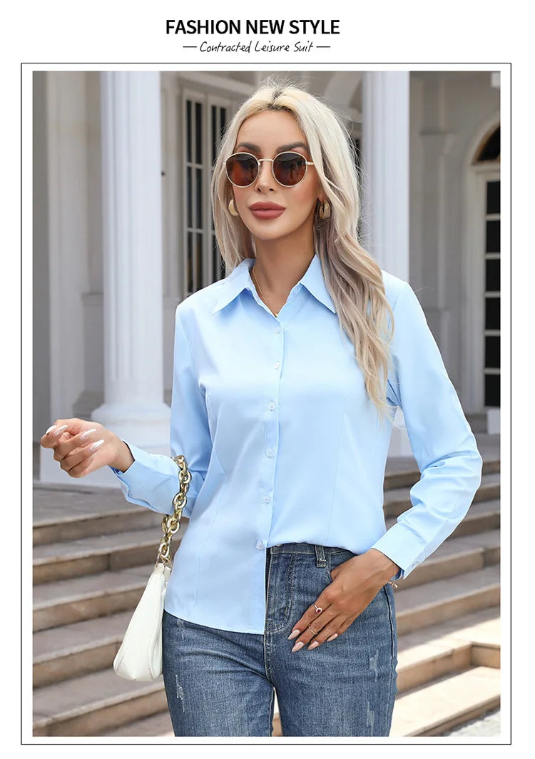 The Amelia Cotton Shirt | Oversized Button-Up Shirt