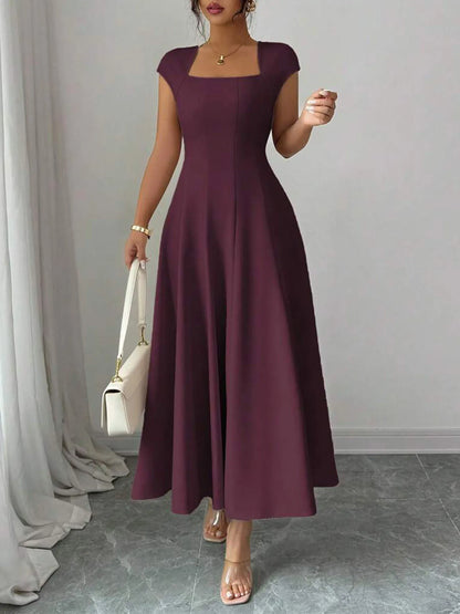 The Eleanor Wrap Midi Dress | A-Line Wrap Midi Dress