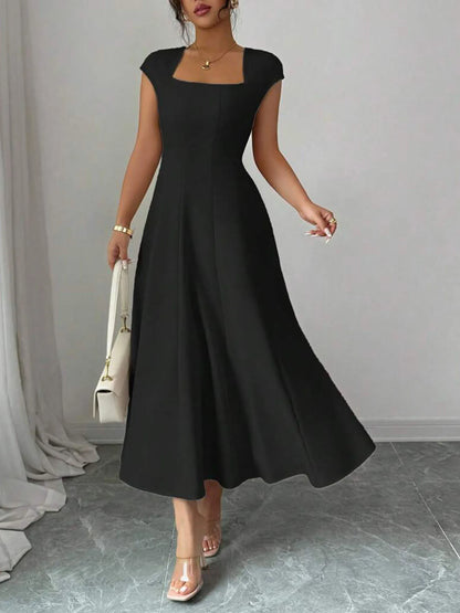 The Eleanor Wrap Midi Dress | A-Line Wrap Midi Dress