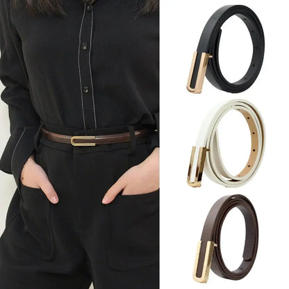The Sand Belt | Slim Leather Belt