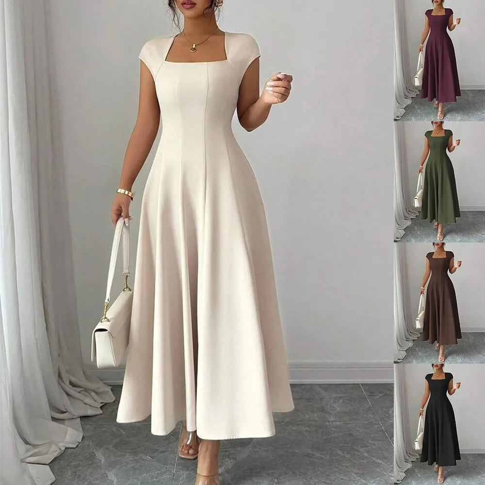 The Eleanor Wrap Midi Dress | A-Line Wrap Midi Dress