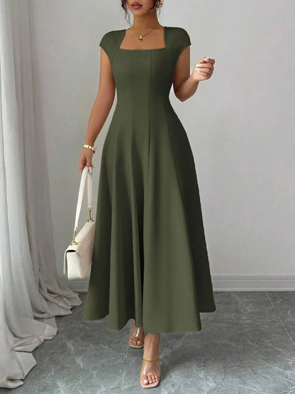 The Eleanor Wrap Midi Dress | A-Line Wrap Midi Dress