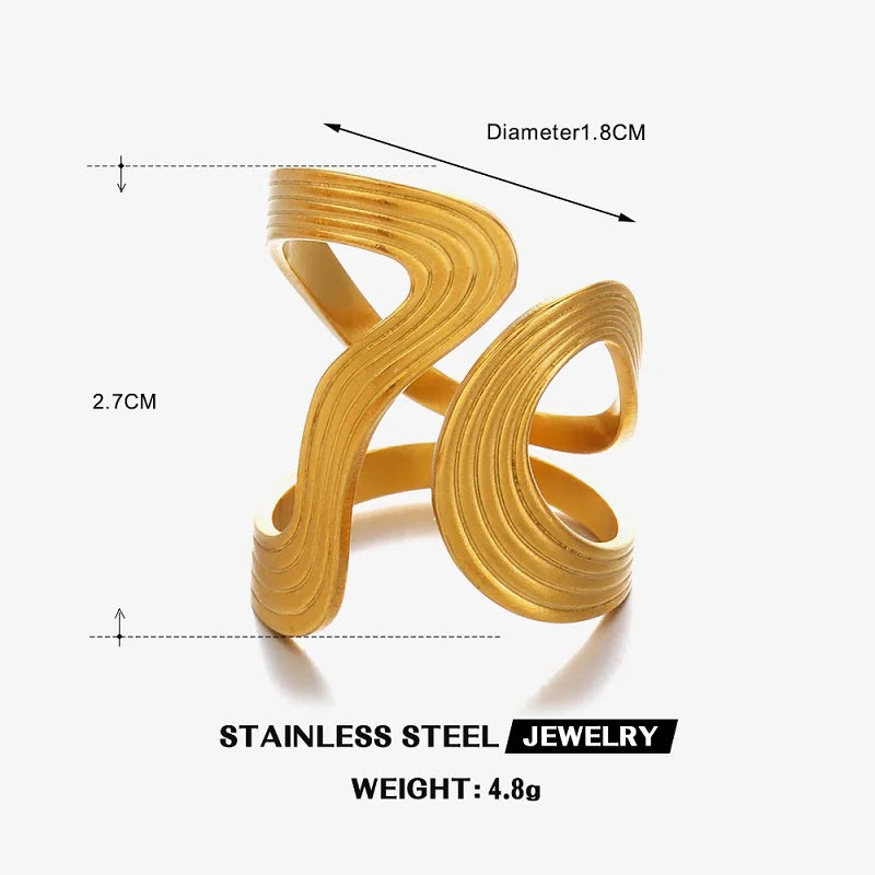 The Céleste Ring | Minimalist Gold Statement Ring