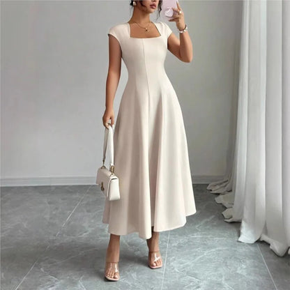 The Eleanor Wrap Midi Dress | A-Line Wrap Midi Dress
