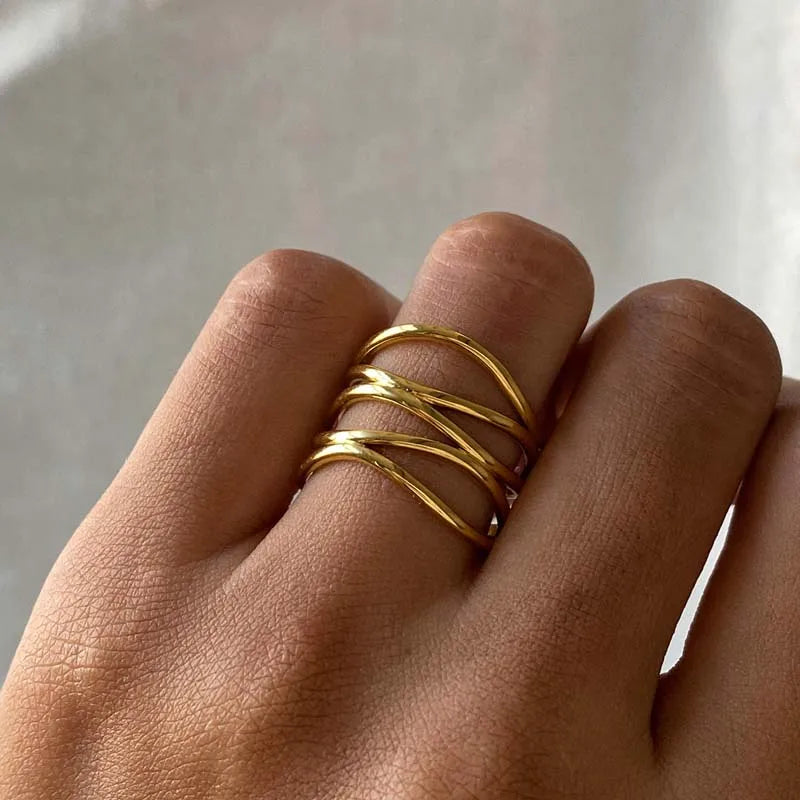 The Céleste Ring | Minimalist Gold Statement Ring