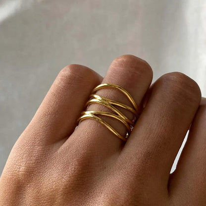 The Céleste Ring | Minimalist Gold Statement Ring
