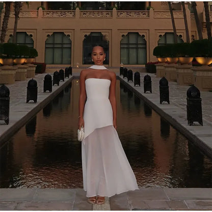 The Valentina Mesh Maxi Dress | Strapless Maxi Dress