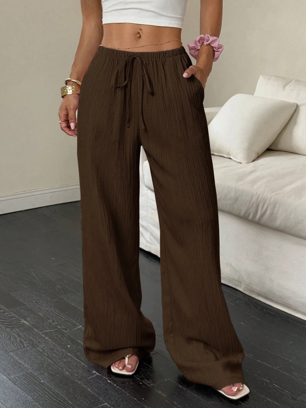 The Harper Trousers | High-Waisted Wide Leg Trousers