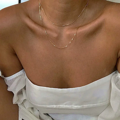 The Élise Necklace | Delicate Layered Chain Necklace