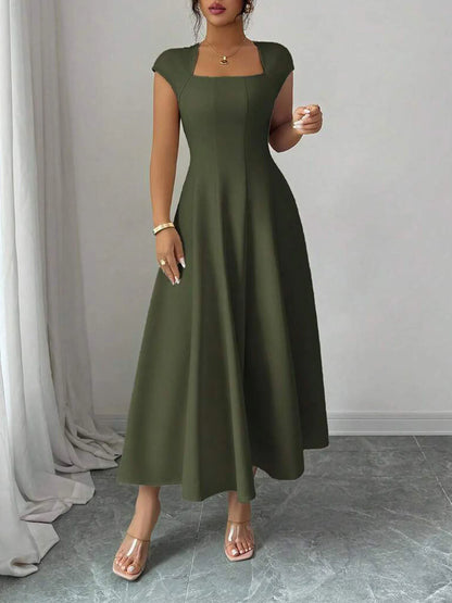 The Eleanor Wrap Midi Dress | A-Line Wrap Midi Dress