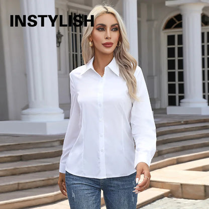 The Amelia Cotton Shirt | Oversized Button-Up Shirt