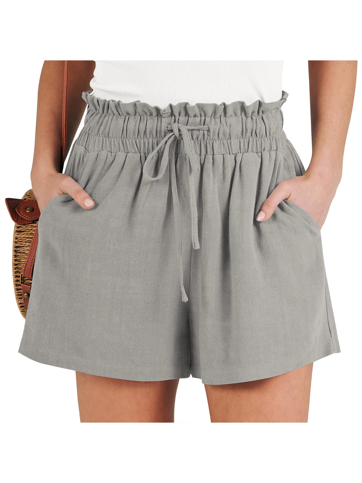 The Isla Linen Shorts | High-Waisted Tailored Linen Shorts