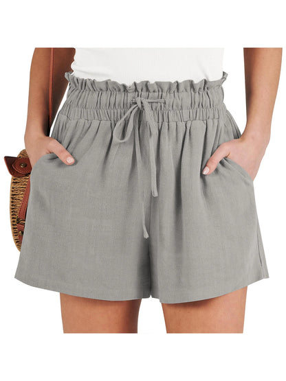 The Isla Linen Shorts | High-Waisted Tailored Linen Shorts