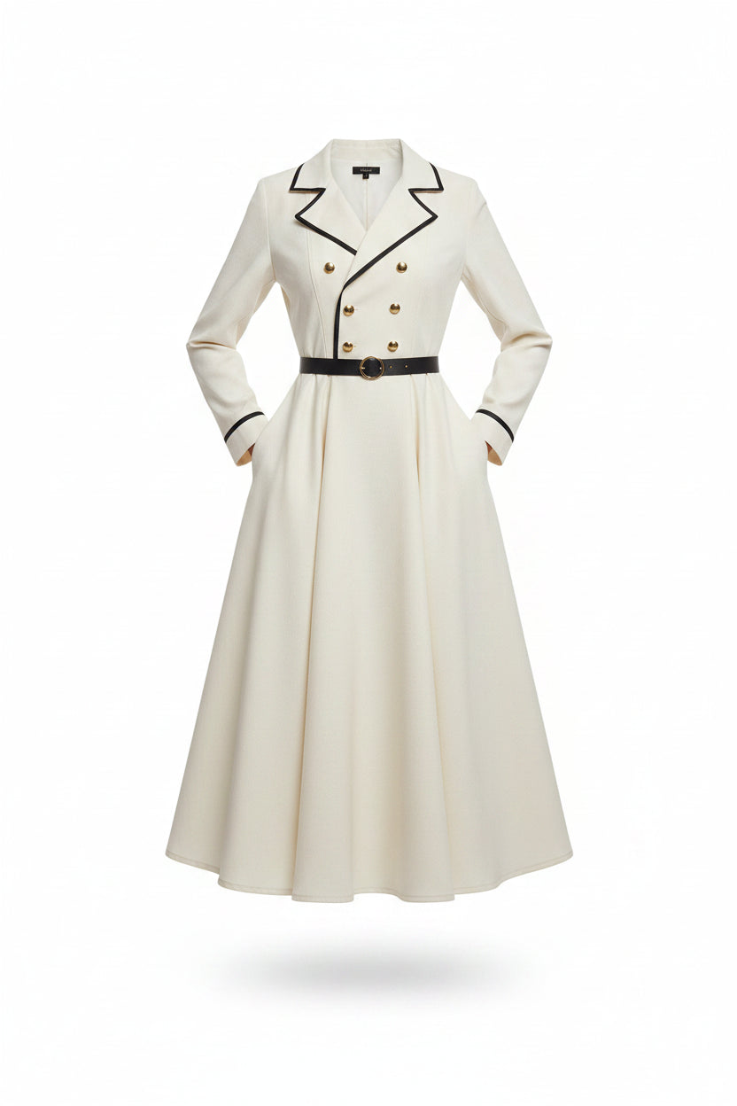 The Rosalie Dress | Elegant Feminine Midi Dress