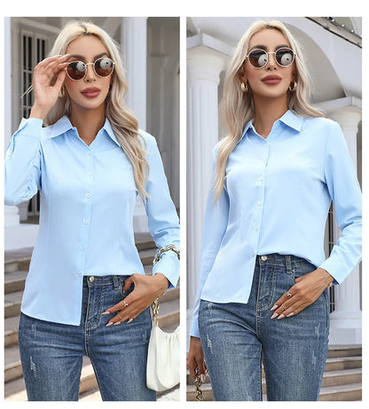 The Amelia Cotton Shirt | Oversized Button-Up Shirt