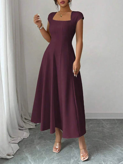 The Eleanor Wrap Midi Dress | A-Line Wrap Midi Dress
