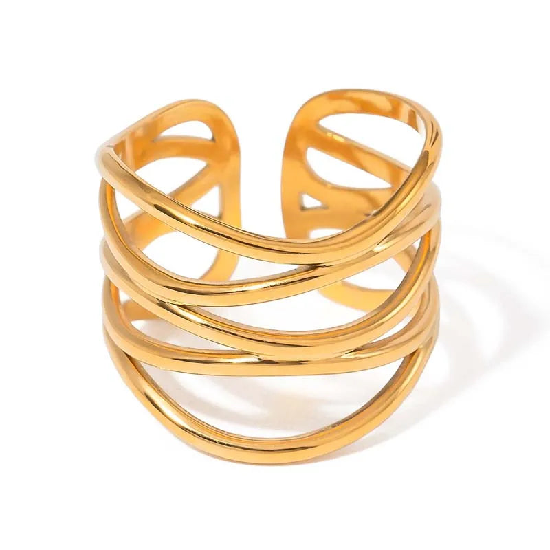 The Céleste Ring | Minimalist Gold Statement Ring