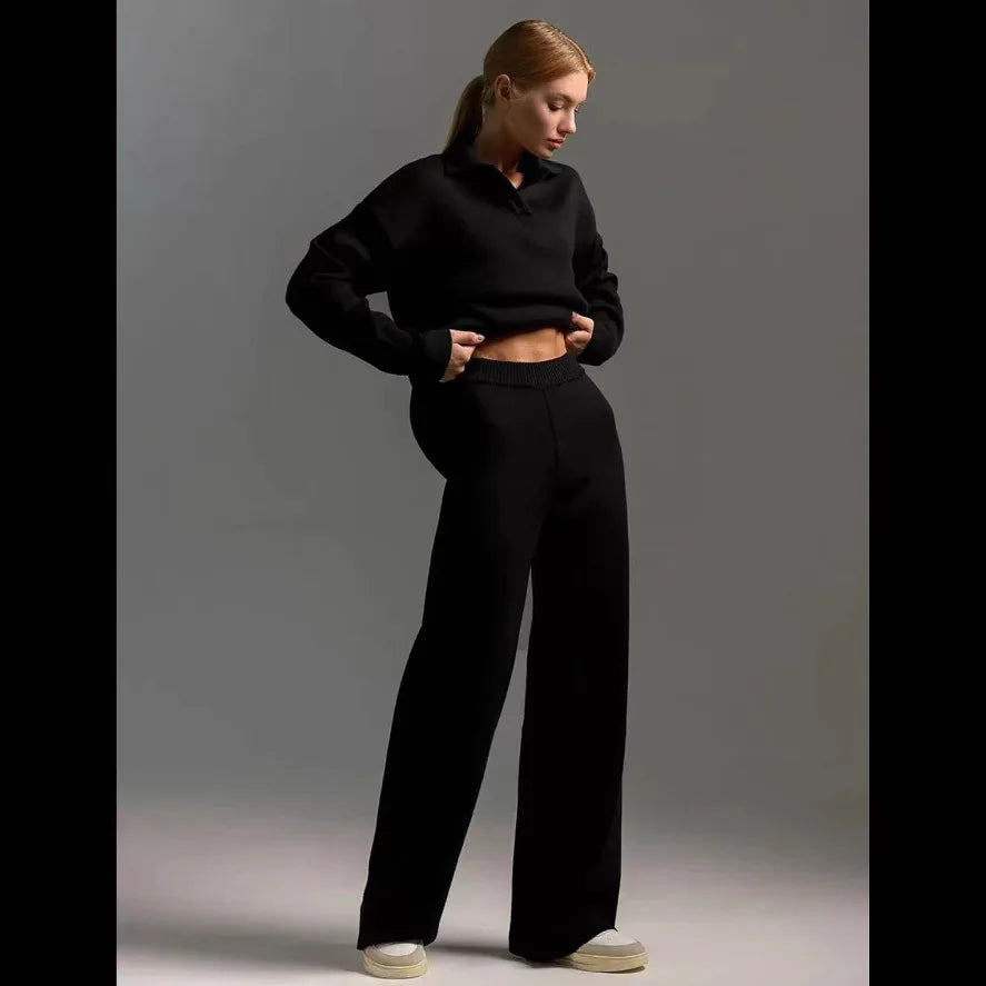 The Antonella Knit Set | Soft Knit Top & Trousers