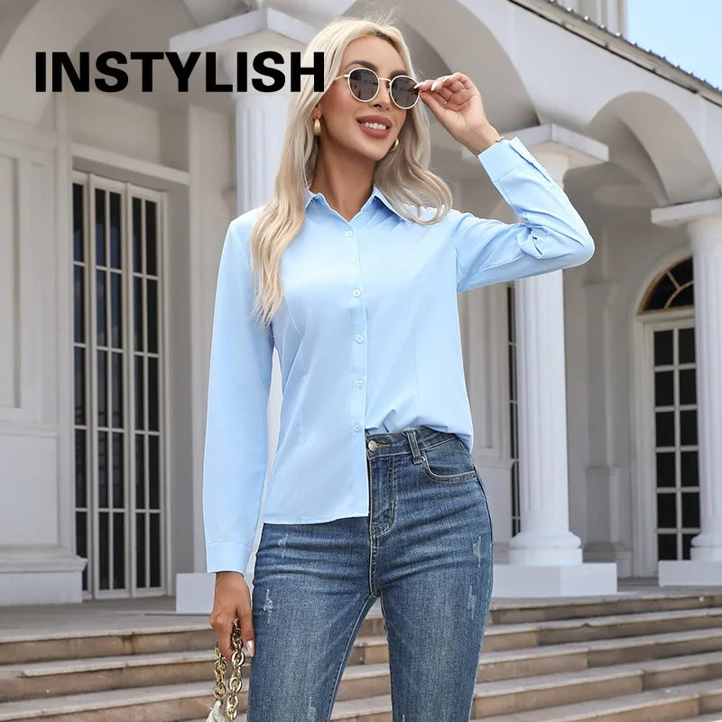 The Amelia Cotton Shirt | Oversized Button-Up Shirt