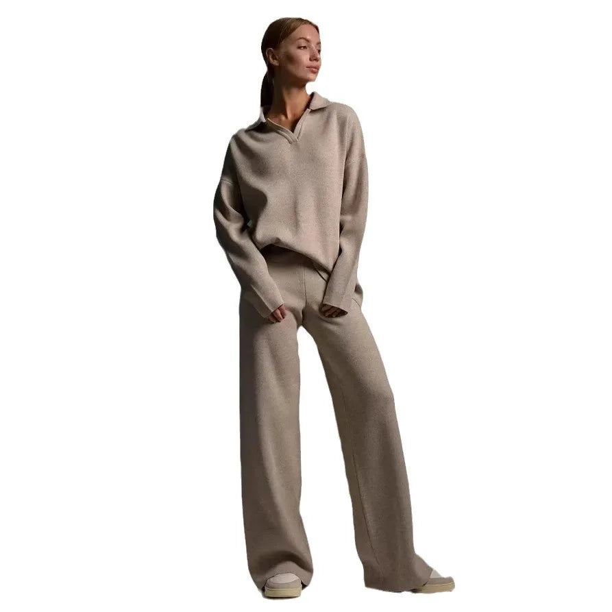 The Antonella Knit Set | Soft Knit Top & Trousers