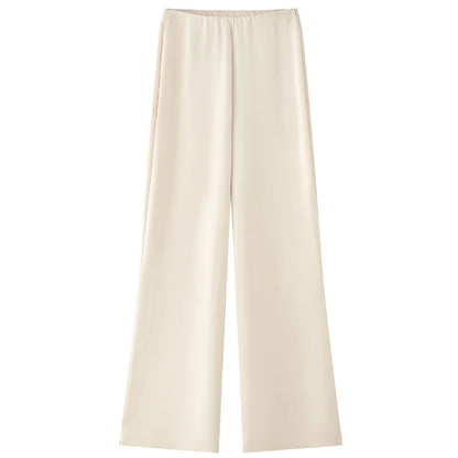 The Isabella Satin Set | Strapless Top & High-Waisted Trousers