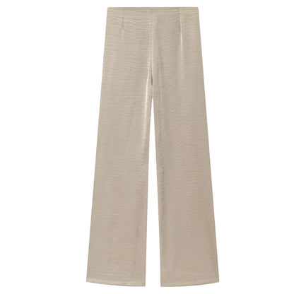 The Isabella Satin Set | Strapless Top & High-Waisted Trousers
