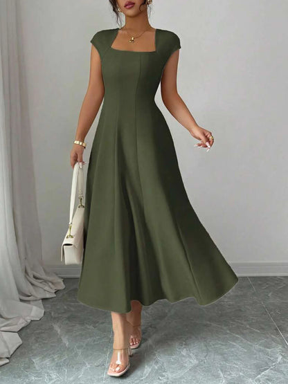 The Eleanor Wrap Midi Dress | A-Line Wrap Midi Dress