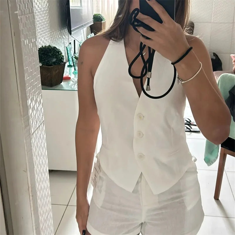The Chloe Vest | Tailored Sleeveless Waistcoat