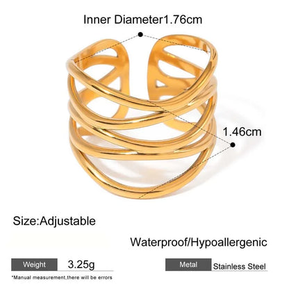 The Céleste Ring | Minimalist Gold Statement Ring