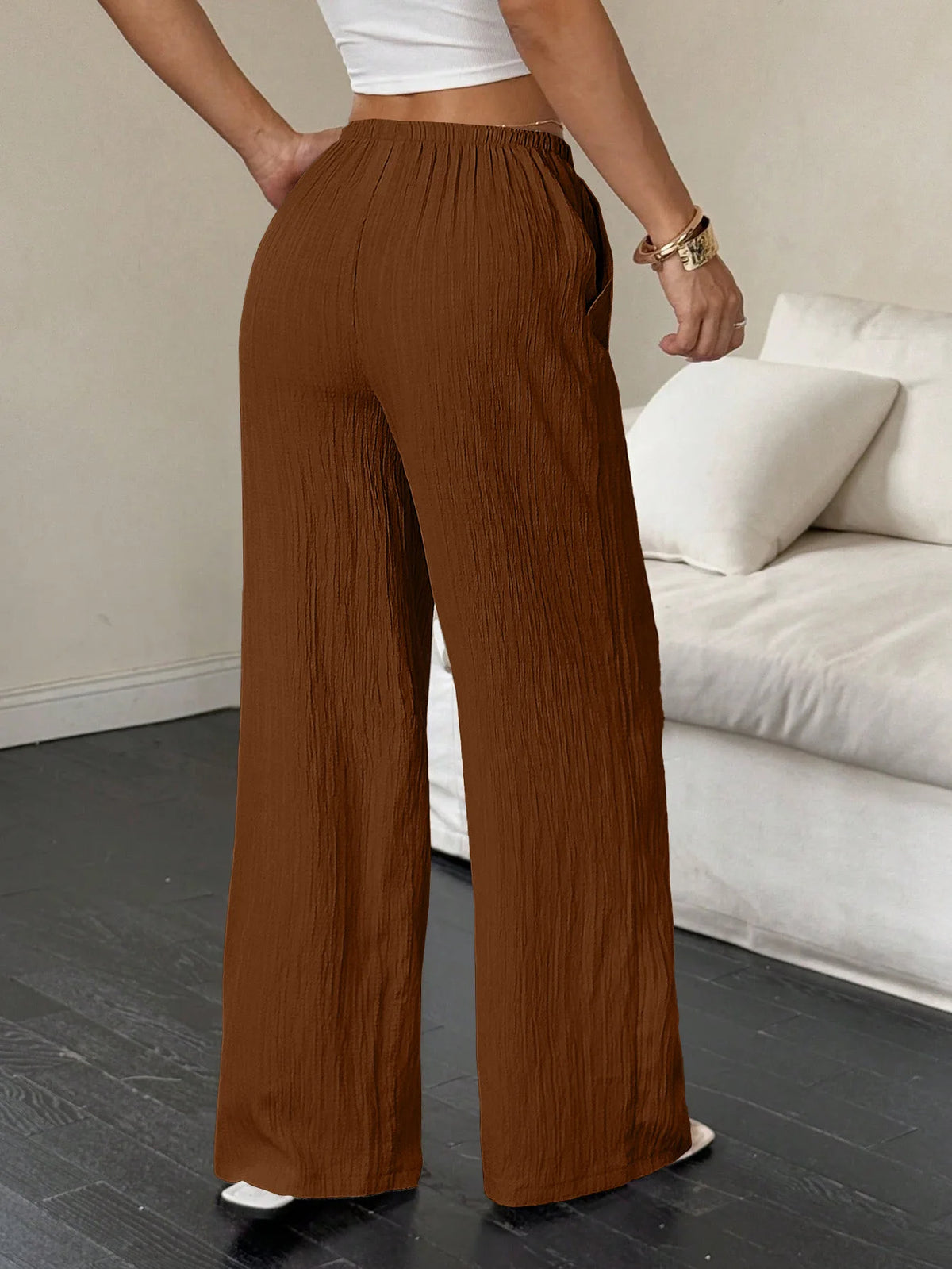 The Harper Trousers | High-Waisted Wide Leg Trousers