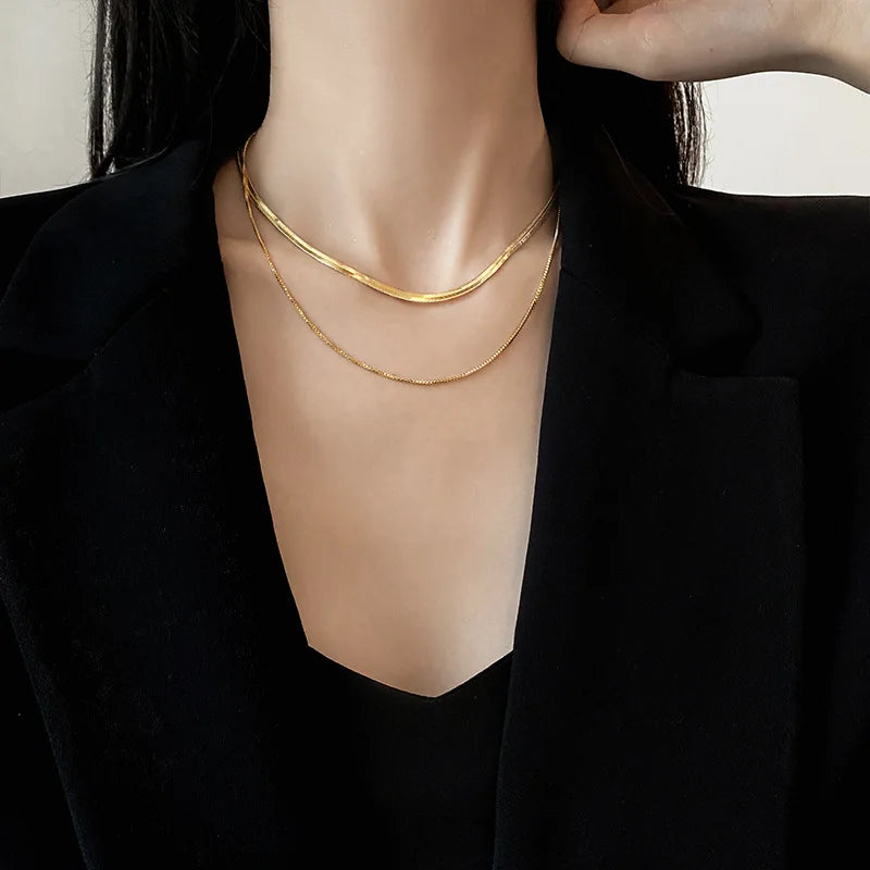 The Élise Necklace | Delicate Layered Chain Necklace