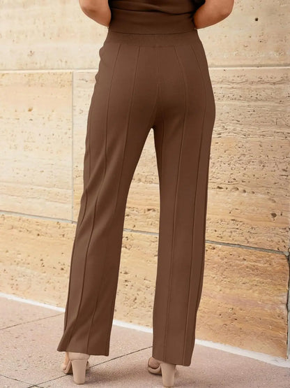 The Monaco Set | Sleeveless Top & Wide-Leg Trousers