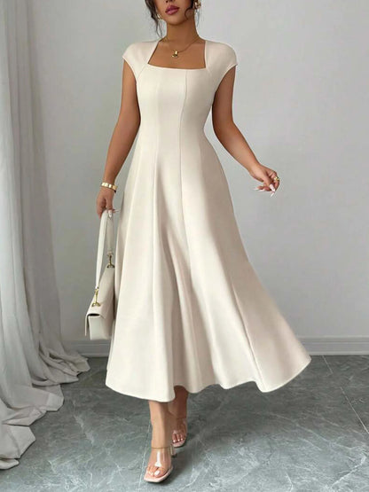 The Eleanor Wrap Midi Dress | A-Line Wrap Midi Dress