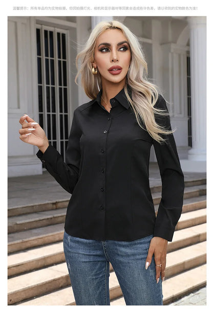 The Amelia Cotton Shirt | Oversized Button-Up Shirt