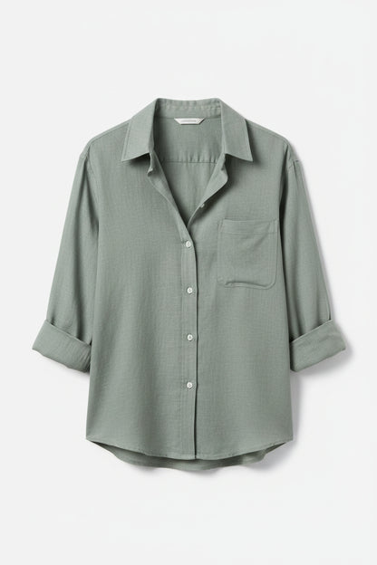 The Victoria Linen Shirt | Relaxed Button-Up Blouse