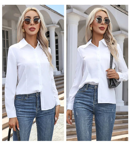 The Amelia Cotton Shirt | Oversized Button-Up Shirt
