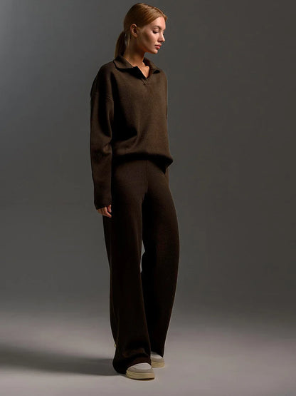 The Antonella Knit Set | Soft Knit Top & Trousers