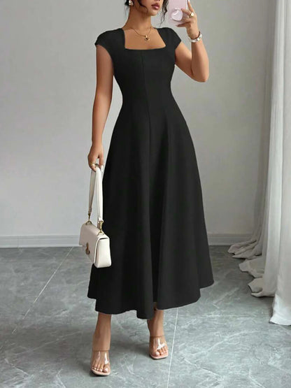 The Eleanor Wrap Midi Dress | A-Line Wrap Midi Dress