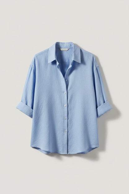The Victoria Linen Shirt | Relaxed Button-Up Blouse