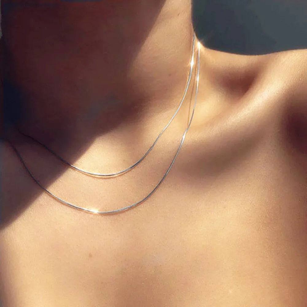 The Élise Necklace | Delicate Layered Chain Necklace