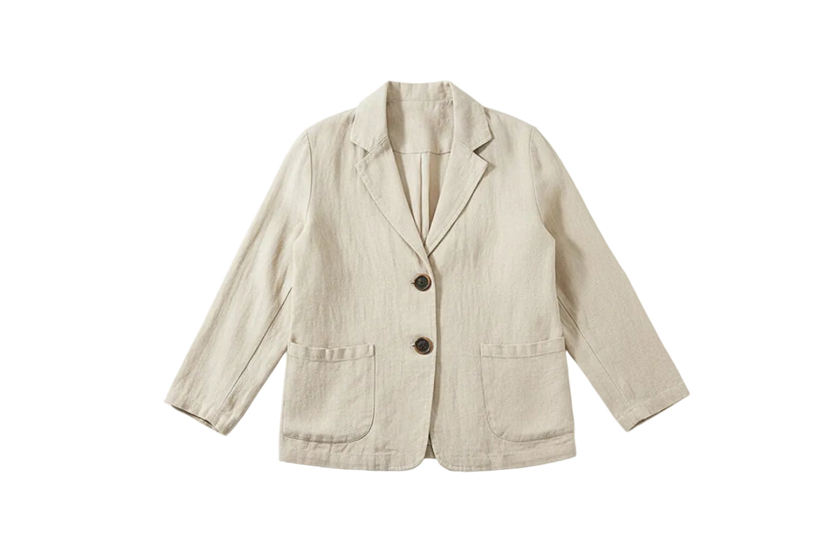 The Solène Linen Blazer | Refined Summer Blazer