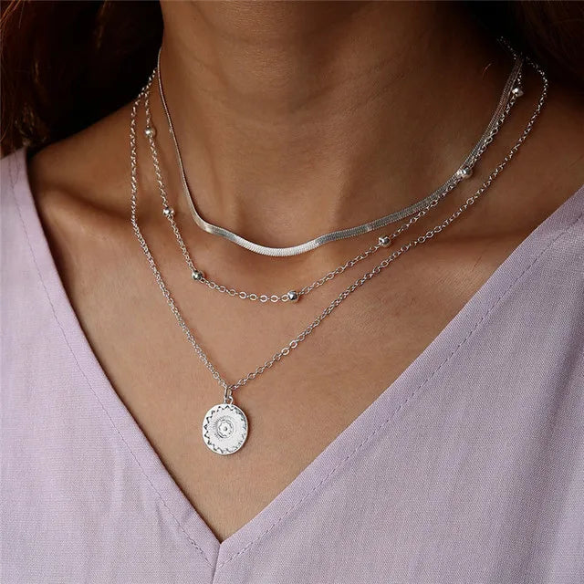 The Élise Necklace | Delicate Layered Chain Necklace