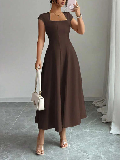 The Eleanor Wrap Midi Dress | A-Line Wrap Midi Dress