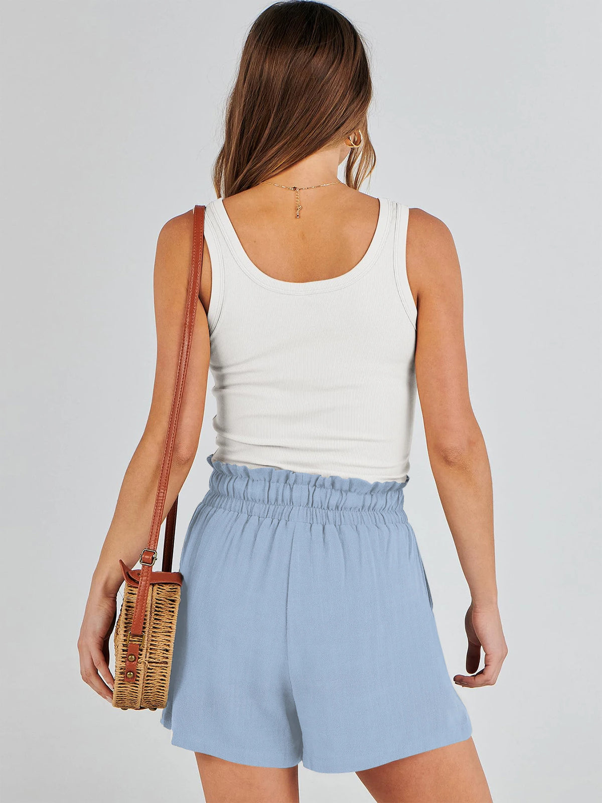 The Isla Linen Shorts | High-Waisted Tailored Linen Shorts