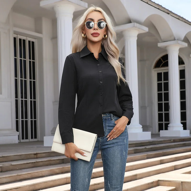 The Amelia Cotton Shirt | Oversized Button-Up Shirt