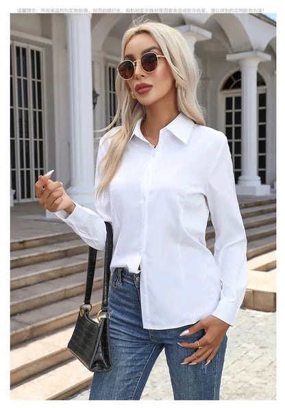 The Amelia Cotton Shirt | Oversized Button-Up Shirt