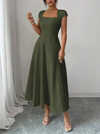 The Eleanor Wrap Midi Dress | A-Line Wrap Midi Dress